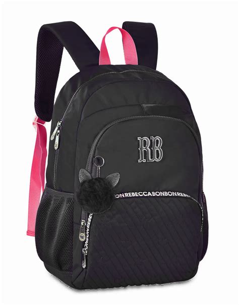 mochila escolar feminina preta